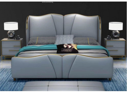 Łóżko Meble Design łóżko Podwójne łóżko Luxury Sypialnia Drewno nowość