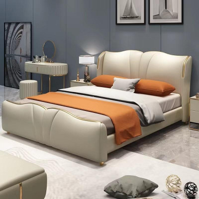 Łóżko Meble Design łóżko Podwójne łóżko Luxury Sypialnia Drewno nowość