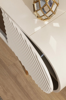 Szafka RTV Szafka RTV Półki Kredens Tabela Nowoczesny Biały Luksus Nowy