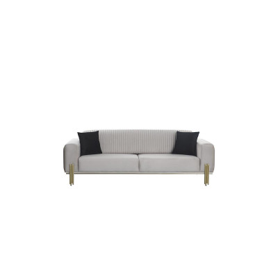 Biała Sofa Trzyosobowa Nowoczesna Kanapa Meble Tapicerowane Meble do Salonu Nowość