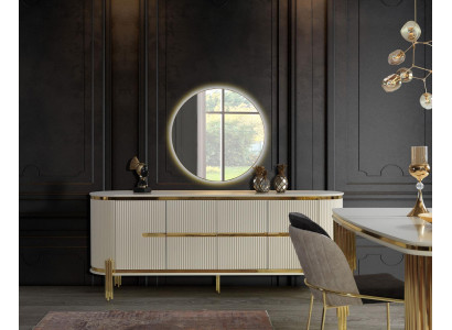 Luksusowy kredens Kredens Drewno Kredens Szafa jadalnia Nowoczesny Biały