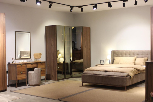 Luxury Meble Design Toaletka z Lustro Brown Nowość Sypialnia Meble