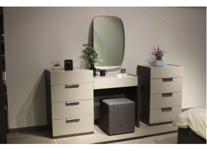 Design Toaletka z Lustro Luxus Sypialnia Meble Stołek 3-częściowa. Nowy