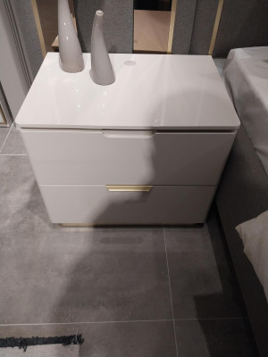 Luksusowy Zestaw Sypialnia Łóżko + 2x Szafki nocne + Ławka Design Meble 4 szt. Nowy