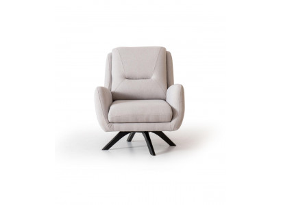 Fotel Nowoczesne Białe Meble do Salonu Włókiennicze Luxury Design Meble Lounge Club