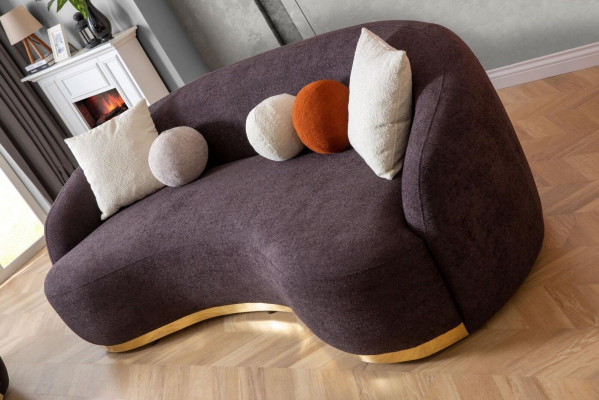 Designerska Sofa 4 - miejsce do siedzenia Brown Kolor Nowość w Salonie Modern