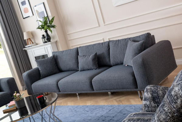 Sofa 4 miejsce do siedzenia Relaks Kanapa Kanapy Funkcja łóżka czteroosobowe Sofy Włókiennicze