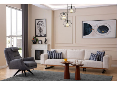 Luksusowy zestaw do salonu 2 sztuki. Design Zestaw sofowy 4+1 miejsce do siedzenia Kanapy Meble
