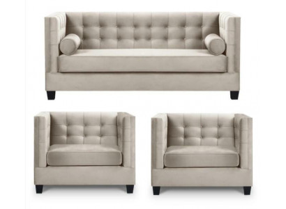 Sofa rozkładana Taupe Fotel Kreative Meble Włókienniczy Materiał Nowa Sofa do Salonu
