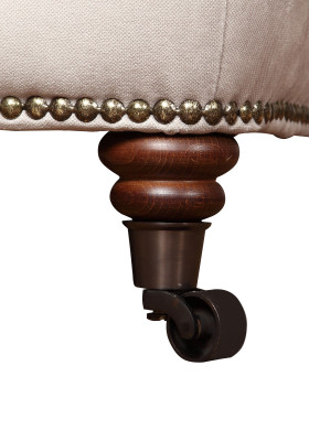 Podnóżek Club Lounge Stołek Skóra Włókienniczy Ottoman Designer Pufa Chesterfield