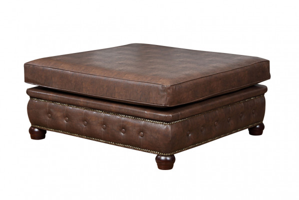 Podnóżek Club Lounge Stołek Chesterfield Włókienniczy Ottoman Design Ottoman Material