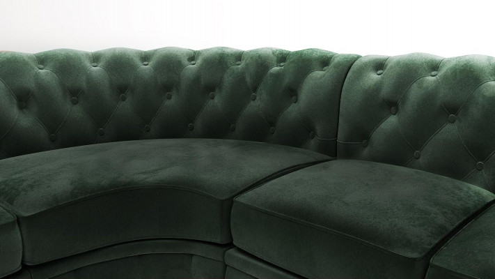 Chesterfield Couch Żywy krajobraz Narożnikowa kanapa Ustawić Narożnikowa kanapa Zestaw narożny