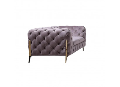 Design Chesterfield Sofa 2-miejsce do siedzenia Sofa Podkładka Włókienniczy Sofy Aksamit Nowa Dwuosobowa