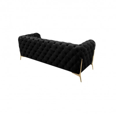Design Chesterfield Sofa 2-miejsce do siedzenia Kanapa Aksamit Podkładka Włókienniczy Sofy Dwumiejscowe Nowa