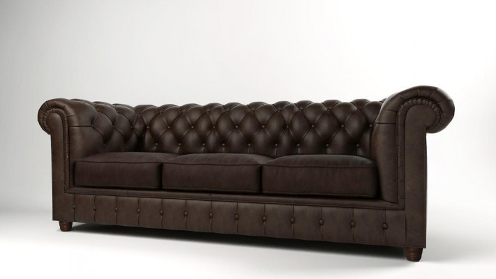 Klasyczna kanapa Chesterfield Sofa 3 miejsce do siedzenia Sofy Sofy Podkładka trzyosobowa