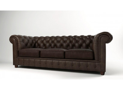 Klasyczna kanapa Chesterfield Sofa 3 miejsce do siedzenia Sofy Sofy Podkładka trzyosobowa