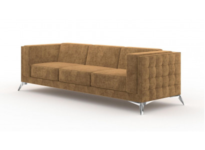 miejsce do siedzenia Sofa Podkładka Sofa Włókienniczy Materiał Chesterfield Couches Ustawić trzyosobową