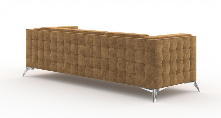 miejsce do siedzenia Sofa Podkładka Sofa Włókienniczy Materiał Chesterfield Couches Ustawić trzyosobową