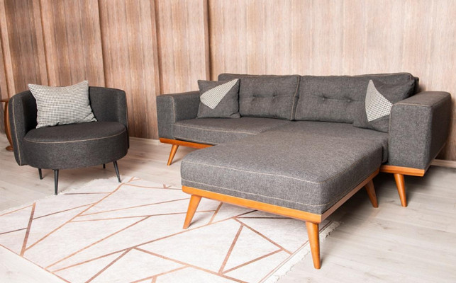 Czarny nowoczesny Fotel Living RoomFotel Fotel ClubFotel Nowość
