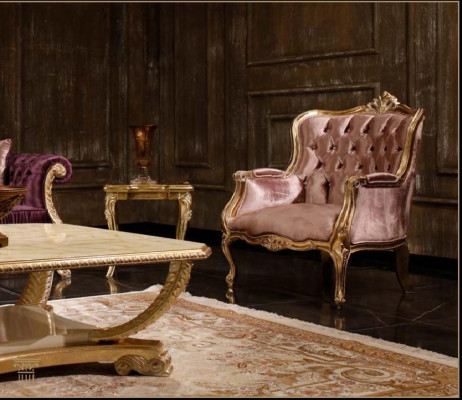Zestaw sofowy Classic Pink Chesterfield 3-miejsce do siedzenia przy stoliku kawowym Fotel