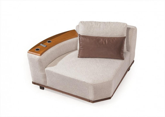 Beżowa designerska sofa modułowa Narożne sofy do salonu Luksusowe podkładki do kanap