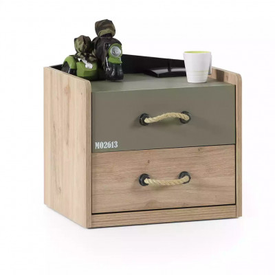 Meble dziecięce luksusowy żłobek Ustawić Łóżko zielona rama łóżka 5-częściowa Drewno