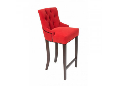 Red Chesterfield Bar Krzesło Ekskluzywny Stołek Barowy Lounge Siedziba Meble