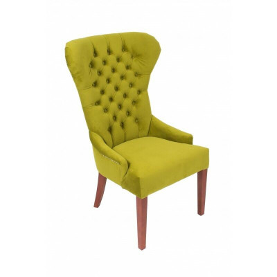 Klasyczny Chesterfield Green Krzesło Fotel Podkładka Włókienniczy Fotel Krzesła Materiał