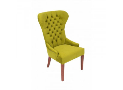 Klasyczny Chesterfield Green Krzesło Fotel Podkładka Włókienniczy Fotel Krzesła Materiał