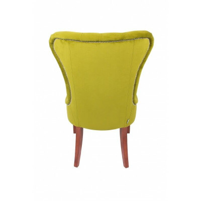 Klasyczny Chesterfield Green Krzesło Fotel Podkładka Włókienniczy Fotel Krzesła Materiał