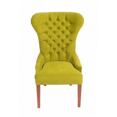 Klasyczny Chesterfield Green Krzesło Fotel Podkładka Włókienniczy Fotel Krzesła Materiał