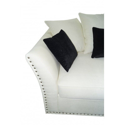 Klasyczny Design Kanapa Podkładka Sofa Trzyosobowa Kanapa Materiałowa Sofy 3 miejsce do siedzenia
