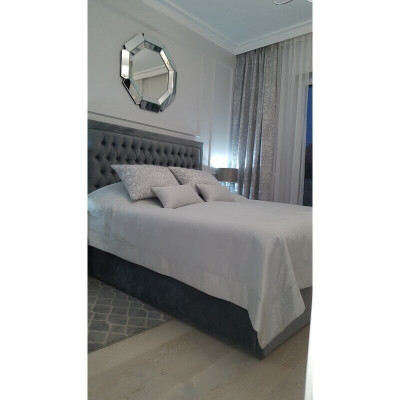 Chesterfield Łóżko Podkładka Double Hotel Dekoracja łóżka Sypialnia 140x200cm