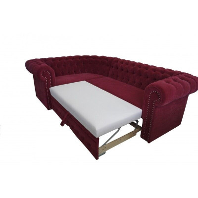 Narożnikowa kanapa Chesterfield Podkładka sofa Zestaw narożny Aksamit Podkładka siedziska Sofy Narożnik