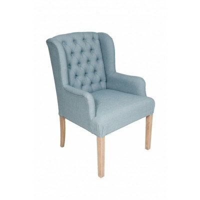 Chesterfield Light Blue Krzesła Stylowy Fotel Meble Hotelowe Podkładka Krzesło Zestaw 6 szt.