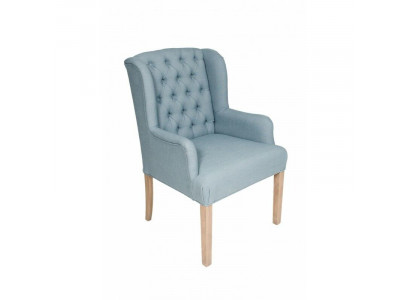 Chesterfield Light Blue Krzesła Stylowy Fotel Meble Hotelowe Podkładka Krzesło Zestaw 6 szt.