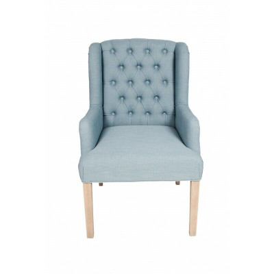 Blue Chesterfield Fotel Ustaw jadalnia Grupa Krzesła x8 Fotel