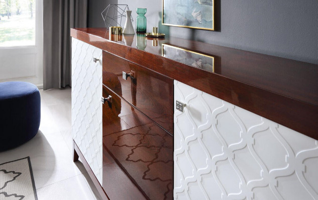 Design Drewno Wysoki Połysk Stolik nocny Konsole Boczne Konsole Nocne Szafki nocne Nowość