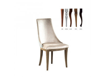 Classic Designer Podkładka Krzesło Tapicerowana Krzesła Włókienniczy Skóra Materiał CM-U1