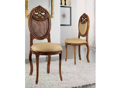 Krzesło Meble Design Krzesło do jadalni tapicerowane Classic Drewno Ławki