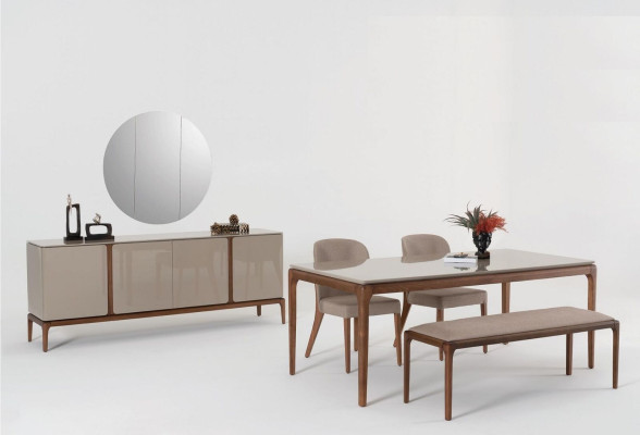 Zestaw jadalnia Krzesło Włókienniczy Kuchnia Designer Materiał Podkładka Krzesła
