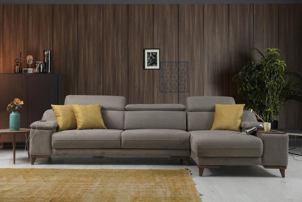 Sofa Kanapa Narożnikowa kanapa Podkładka w kształcie litery L Nowoczesny Salon Relaks Siedziba Luksusowe Meble