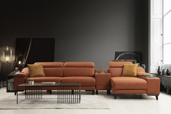 Luksusowa Narożnikowa kanapa Sofa W Kształcie L Podkładka Nowoczesna Włókienniczy Salon Nowość