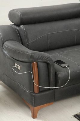 Narożnikowa kanapa Sofa w kształcie litery L Podkładka Modern Włókienniczy Meble Living Room