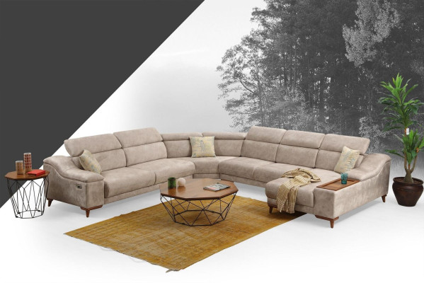 Narożnikowa kanapa Sofa Kształt U Sofa Tapicerowana Kanapa Ustawić Narożne sofy Nowoczesny Salon