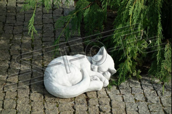 Dekoracja ogrodowa Patio kota kamienne figurki rysunek dekoracyjny posąg