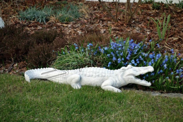 Dekoracja ogrodowa krokodyl Patio kamienne figurki rysunek statua