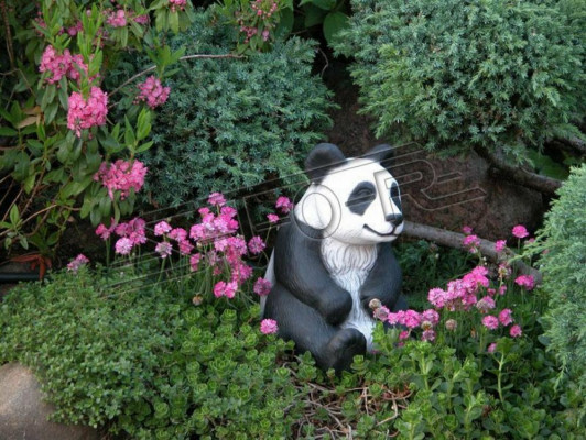 Dekoracja ogrodowa Panda tarasowa kamienna figurka figurka dekoracyjna statua