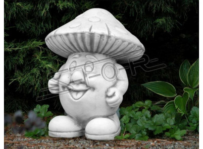 Dekoracja ogrodowa Patio z grzybami Kamienna figurka Figurki Wystrój Statua natury