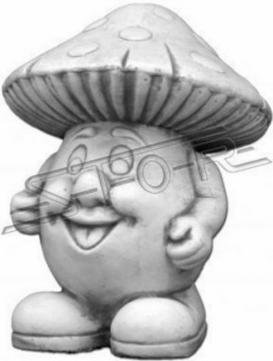 Dekoracja ogrodowa Patio z grzybami Kamienna figurka Figurki Wystrój Statua natury